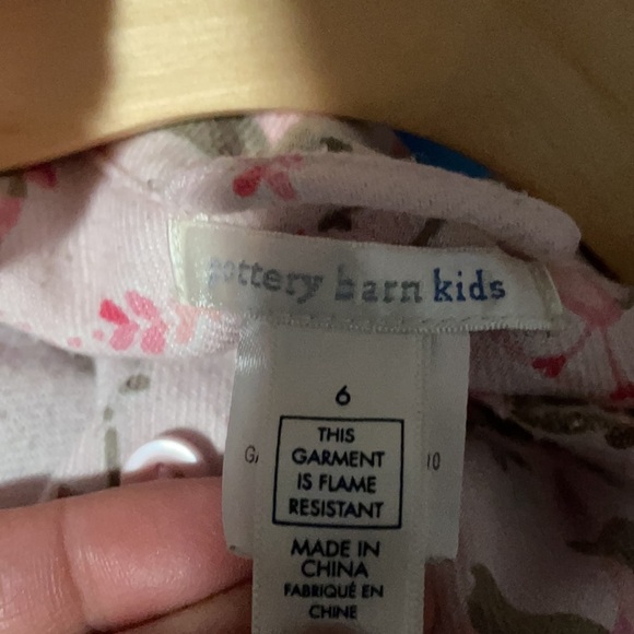 Pottery Barn Kids Long-sleeve Nightgown Girls Size 6 Pink Owl - Picture 6 of 8